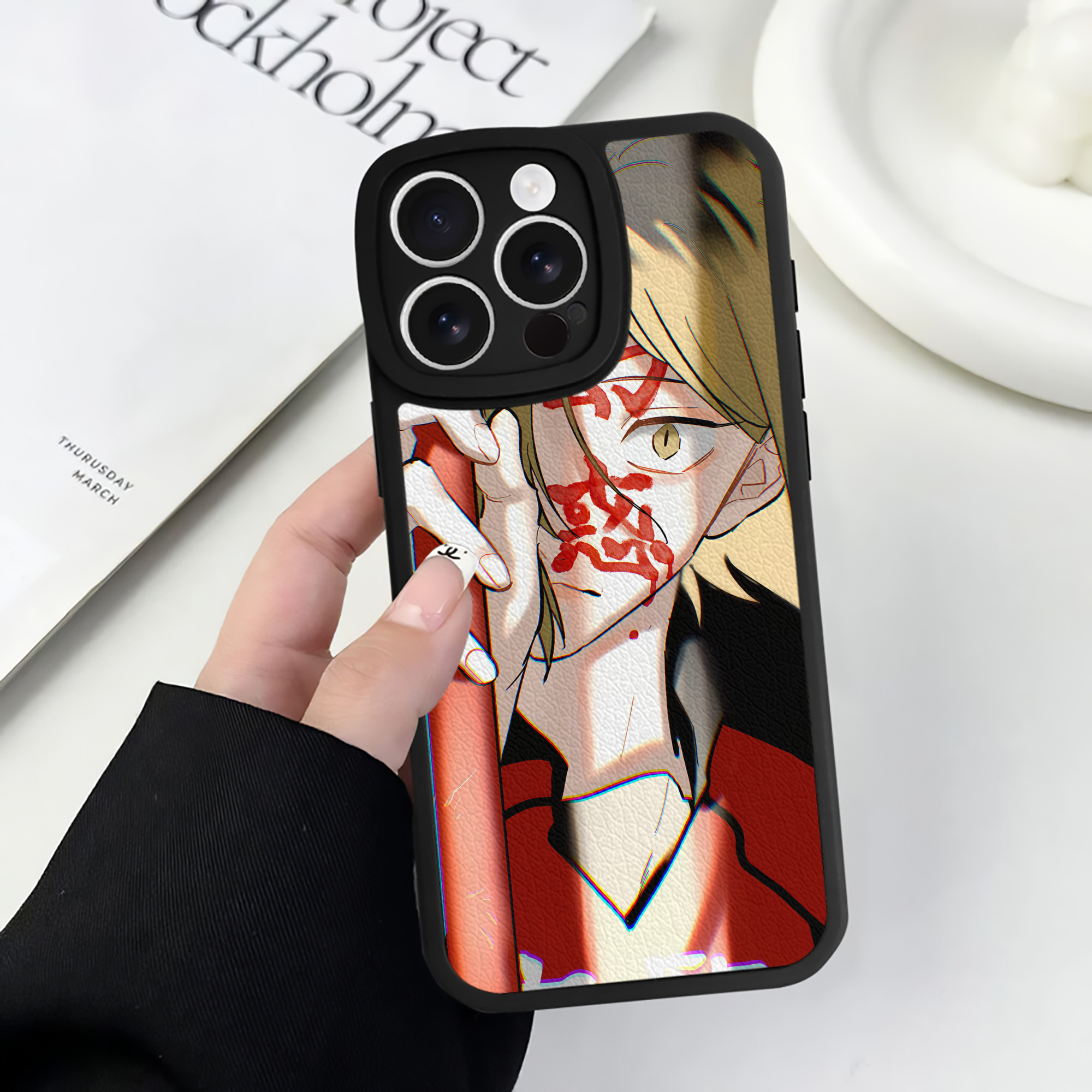 （画像用） ハイキュー!! Haikyu!! 【iPhone 16シリーズ対応】シリコンスマホケース（レザー調） 材質：シリコン